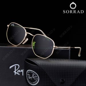 عینک اسپرت ری بن / فریم فلزی عدسی شیشه ضد خش
