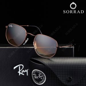عینک اسپرت ری بن / فریم فلزی عدسی شیشه ضد خش