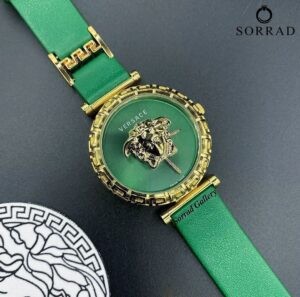 ساعت ورساچه زنانه / ساده بند چرمی / در چند رنگ مختلف - Image 4