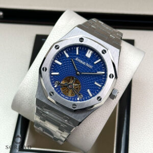 ساعت ای پی مردانه / اتومات بند استیل صفحه سرمه ای