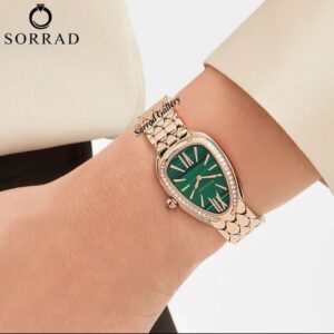 ساعت بولگاری زنانه / ساده بند استیل رنگ طلایی صفحه دورنگین / درچند رنگ مختلف - Image 2