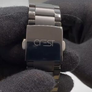 ساعت کرست مردانه / فول دیت 3موتوره بند استیل رنگ سیلور صفحه مشکی (اورجینال) - Image 2
