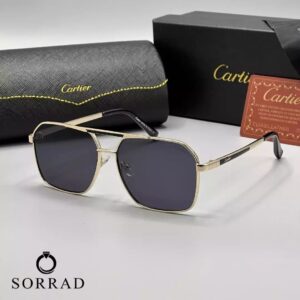 عینک مردانه کارتیر / فریم فلزی عدسی پلی کربنات (همراه با جعبه اصلی) - Image 2