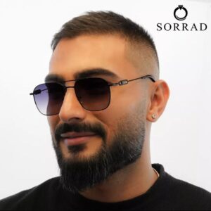 عینک مردانه باربری / فریم فلزی عدسی پلی کربنات - Image 3