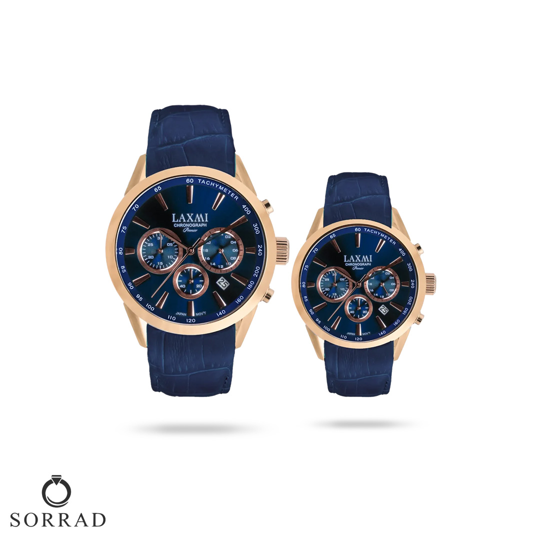 ست ساعت مچی عقربهای زنانه و مردانه لاکسمی | مدل Laxmi 8544-9