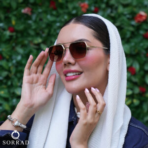 عینک زنانه دیور | فریم فلزی عدسی پلی کربنات - Image 4