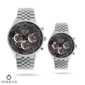 ست ساعت مچی عقربه‌ای زنانه و مردانه کرست | مدل Crest 6711-3