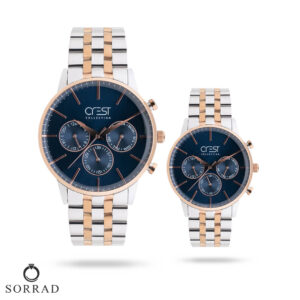 ست ساعت مچی عقربه‌ای زنانه و مردانه کرست | مدل Crest 6712-1