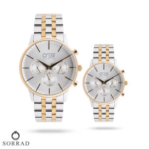 ست ساعت مچی عقربه‌ای زنانه و مردانه کرست | مدل Crest 6712-3