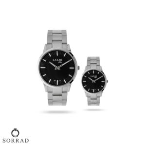 ست ساعت مچی عقربهای زنانه و مردانه لاکسمی | مدل Laxmi 8122-3