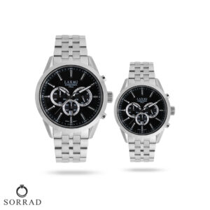 ست ساعت مچی عقربه‌ای زنانه و مردانه لاکسمی | مدل laxmi 8543L
